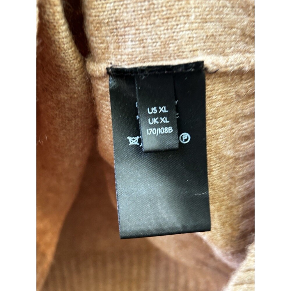 Pilcro Anthropologie Alani 100% Cashmere Mock Neck Sweater Size XL Brown - Picture 9 of 11